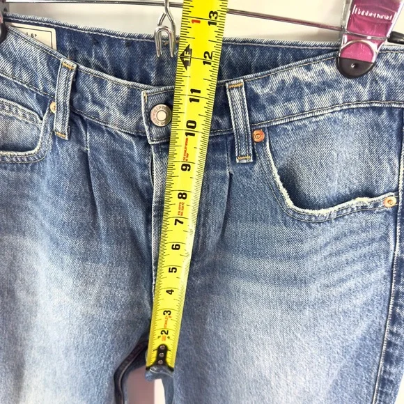 Gap High Rise Barrel Jeans Womens Size 28/6 Petite Light Indigo Wash - Picture 8 of 11